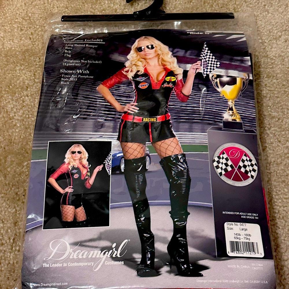 Dreamgirl “ride it” size L Women’s Halloween Costume
